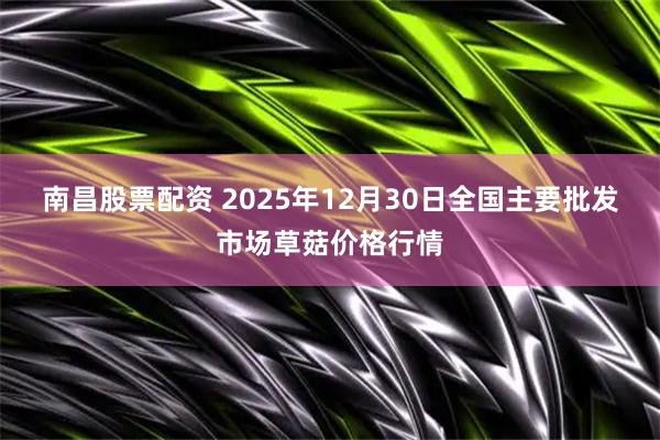 南昌股票配资 2025年12月30日全国主要批发市场草菇价格行情
