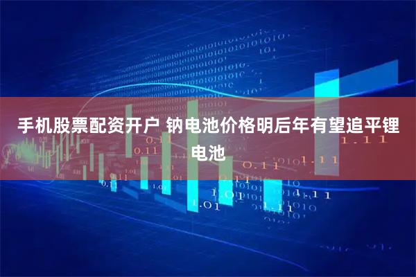 手机股票配资开户 钠电池价格明后年有望追平锂电池