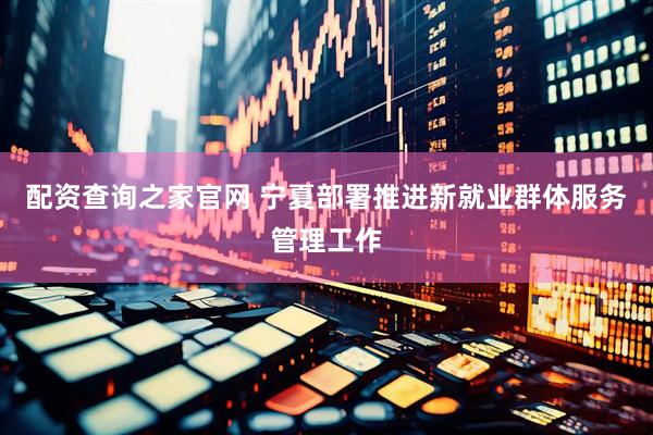 配资查询之家官网 宁夏部署推进新就业群体服务管理工作